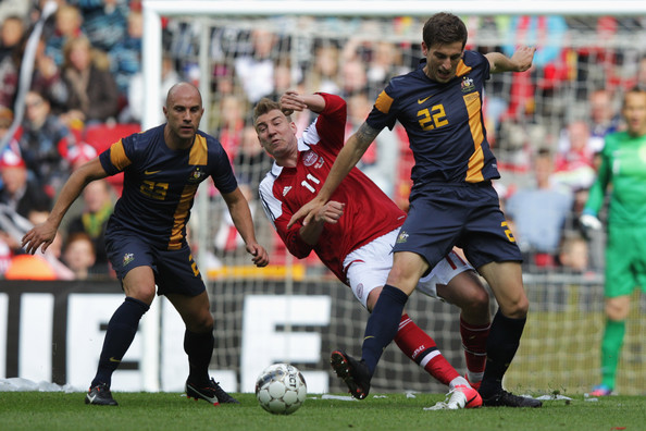 Denmark vs Australia football game