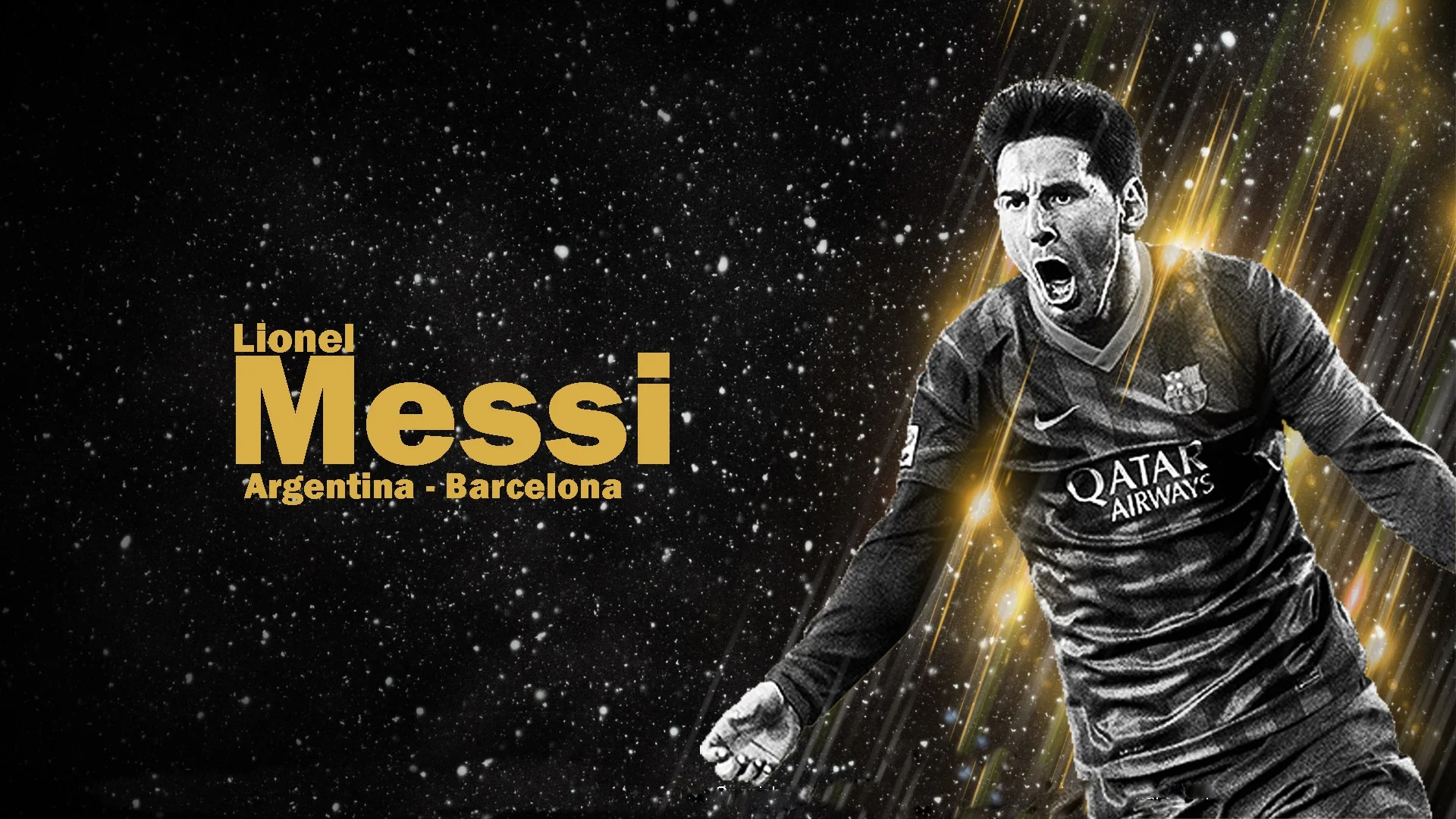 Dark Background Lionel Messi wallpaper