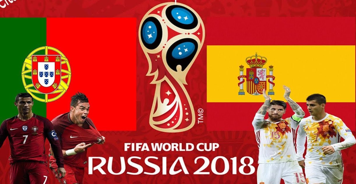 Portugal vs Spain 2018 world cup football Game of 15 June