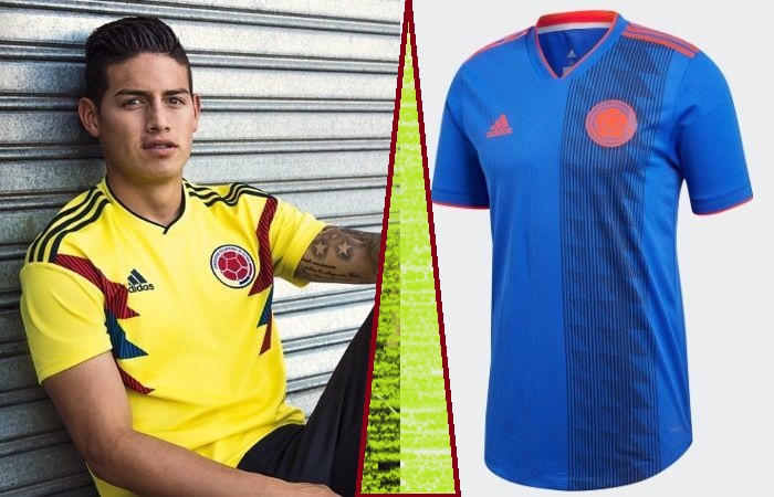 Colombia home and away kits - jersey for world cup 2018