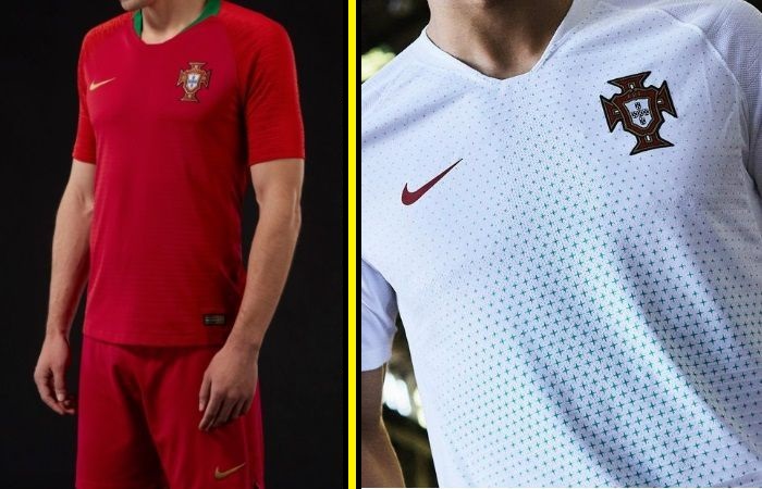 Portugal home and away kit - jersey for world cup 2018