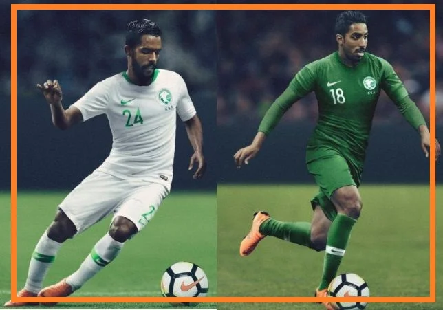 Saudi Arabia home and away kit - jersey for world cup 2018