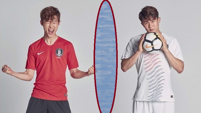 South Korea home and away kits - jersey for world cup 2018