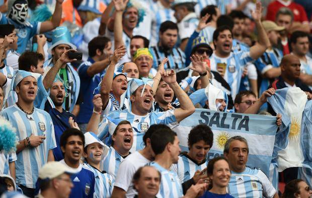 Argentina football team fans