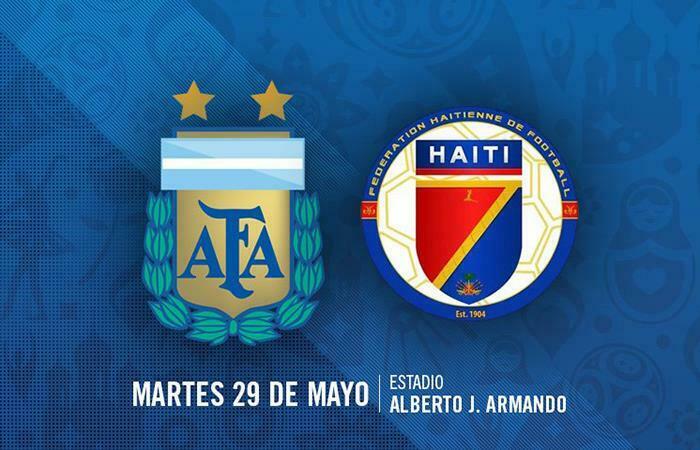 Argentina vs haiti friendly football match