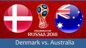 Denmark vs Australia 2018 world cup football Game of 21 June