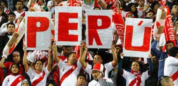 Football Crazy Peru fans support their country in world cup
