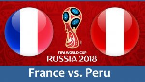 France vs Peru 2018 world cup football Game of 21 June