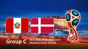 Peru vs Denmark Soccer Match hd photos with both team flag and timing info Peru vs Denmark Soccer Match hd photos with both team flag and timing info