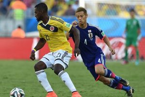 colombia vs japan football match