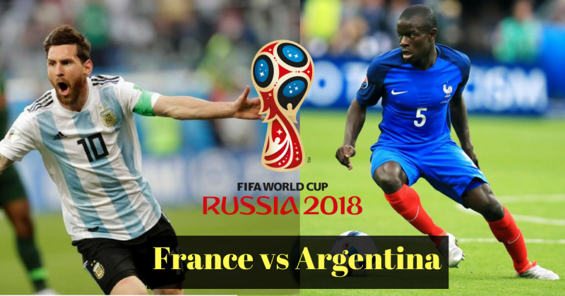 Argentina vs France football world cup round of 16 match