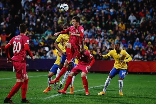 Brazil vs Serbia football match