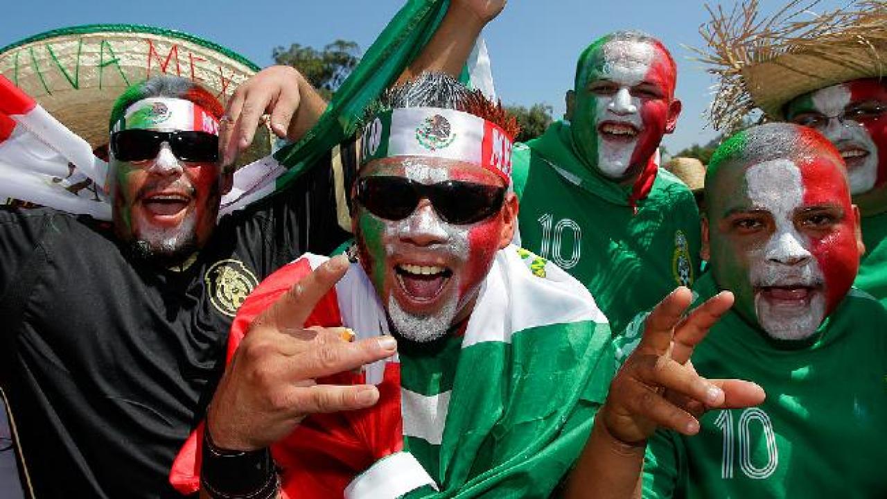 Crazy Faces of Mexico football fans