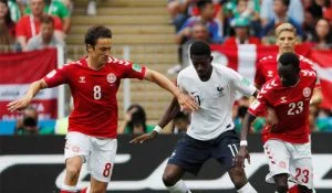 Croatia vs Denmark football match