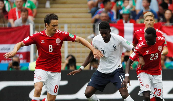 Croatia vs Denmark football match Croatia vs Denmark football match