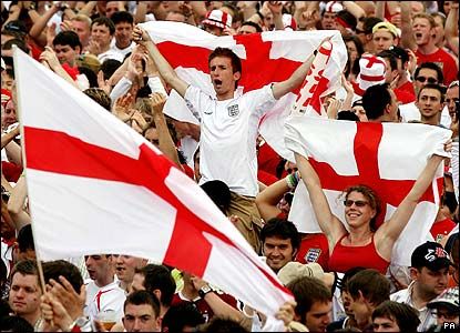 England football fans ready to support their nation in world cup