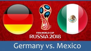 Germany vs Mexico world cup match hd photos with both team flag