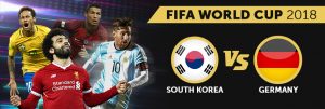 Germany vs South Korea football world cup match