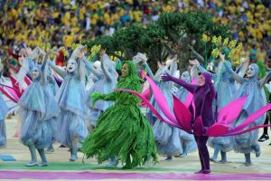 Great performance during the opeing ceremony on world cup Great performance during the opening ceremony on world cup