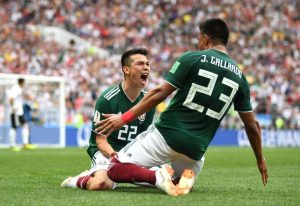 Mexico beat the Germany in the 2018 world cup group stage match