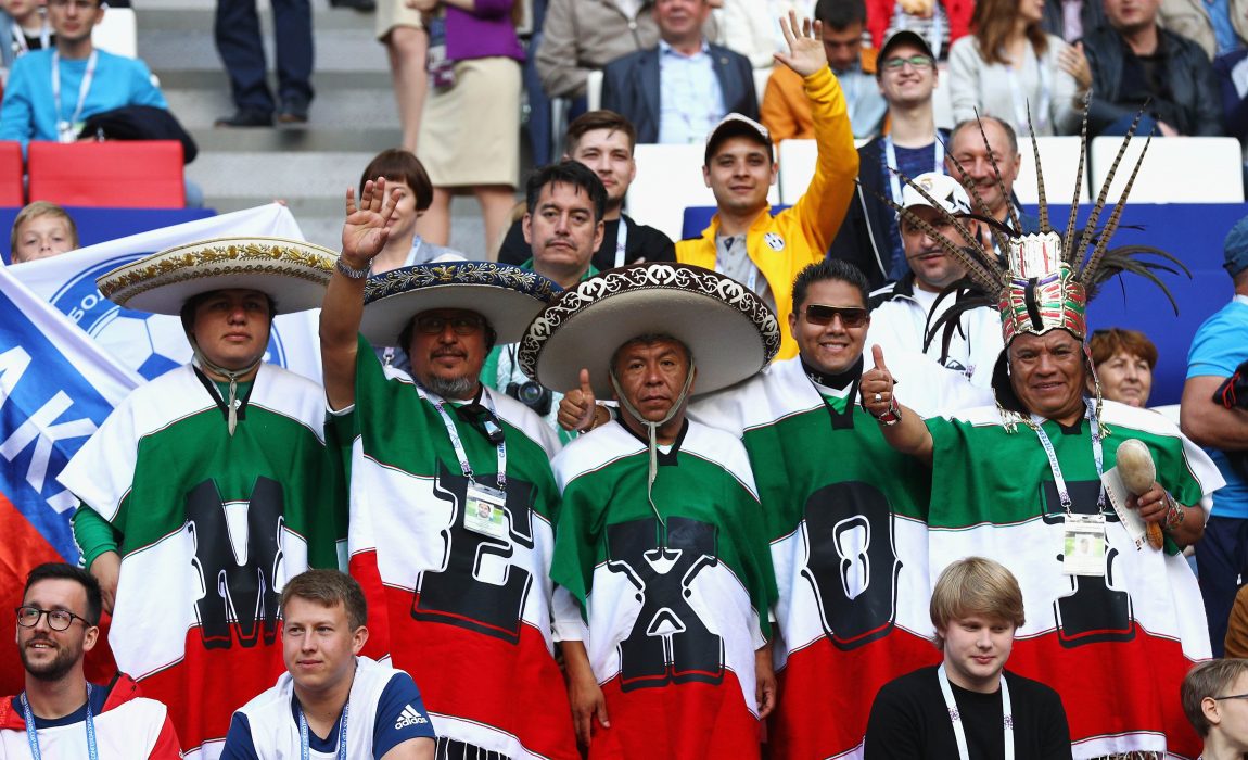 huge support on mexico fans during the world cup