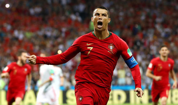 ronaldo hat-trick help portugal to draw against spain