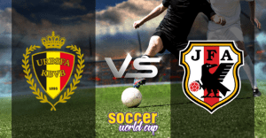 Belgium vs Japan football match