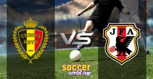 Belgium vs Japan football match