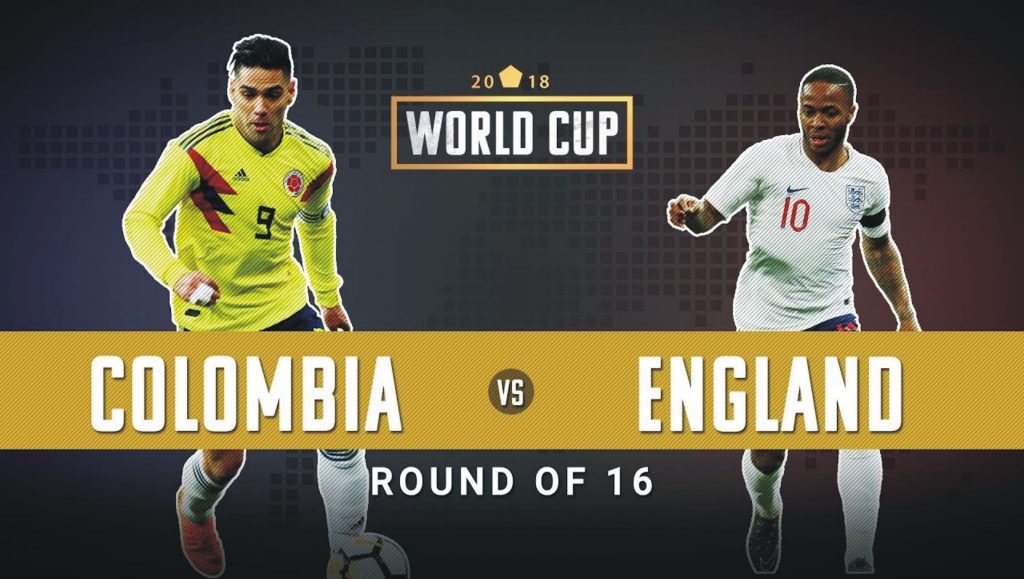 Colombia vs England TV Channel Coverage info Round of 16