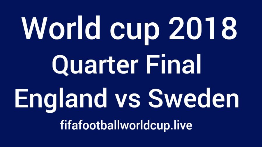 England vs Sweden football world cup quarter final match