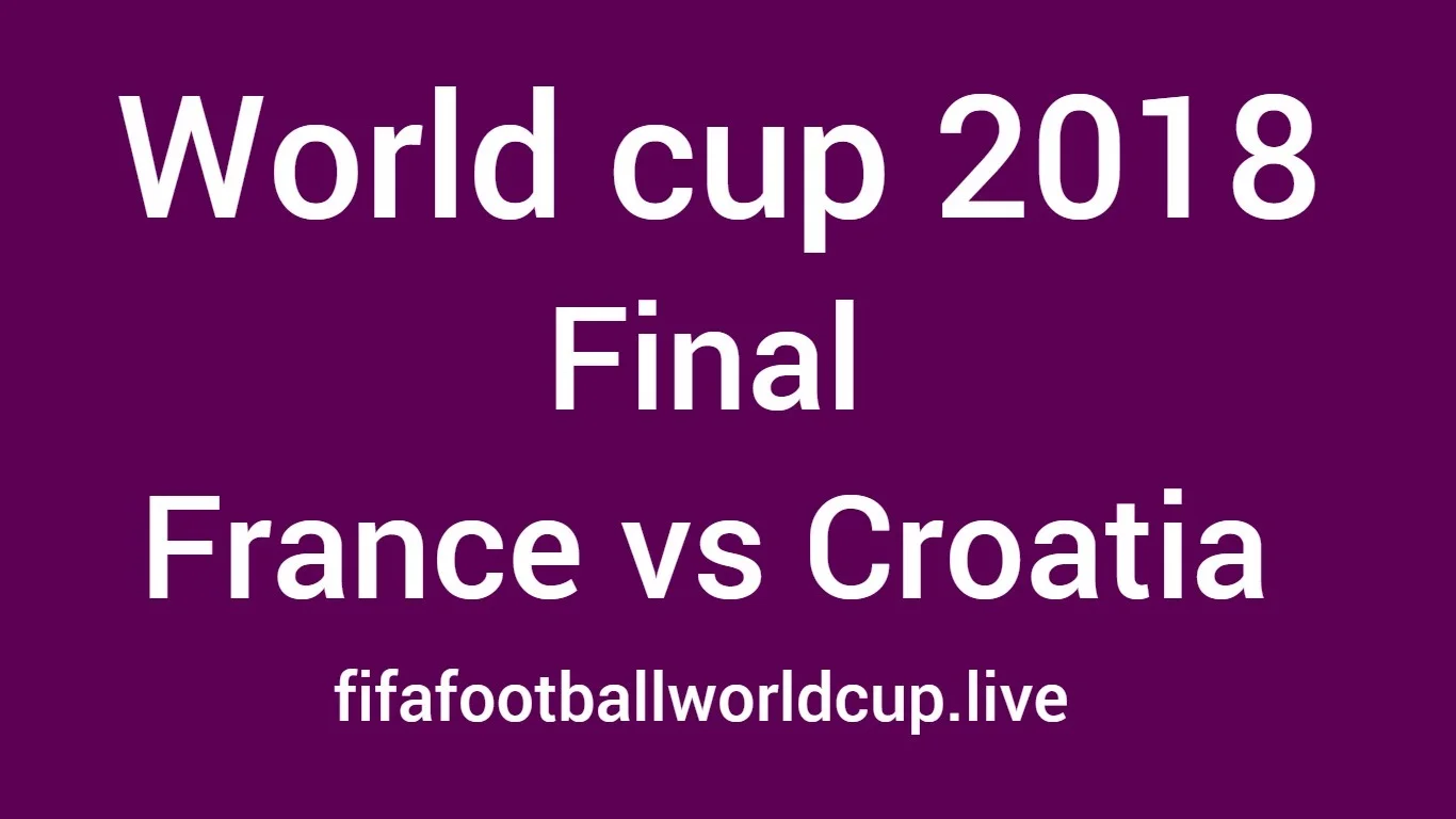 France vs Croatia final world cup match 15 july 2018