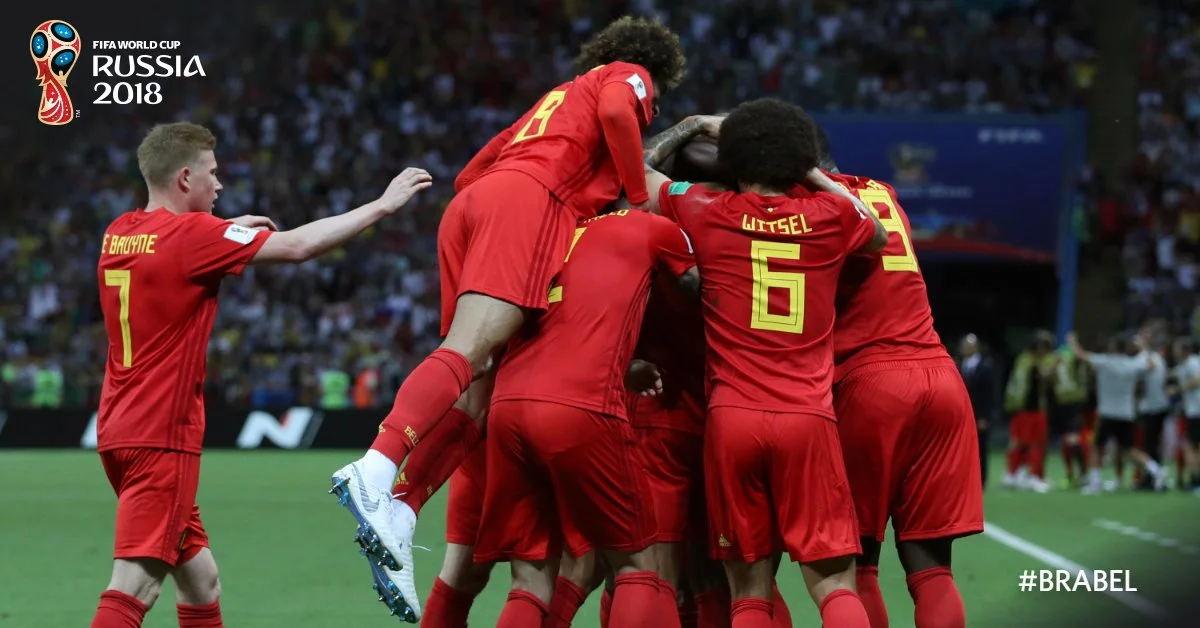 In Quarter Final Belgium beat Brazil to enter the semi final of world cup 2018