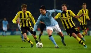 Manchester City vs Borussia Dortmund football match Manchester City vs Borussia Dortmund-football-match