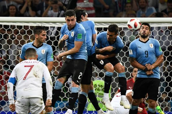 Portugal vs Uruguay round of 16 match