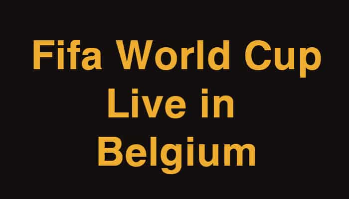 fifa world cup live on belgium