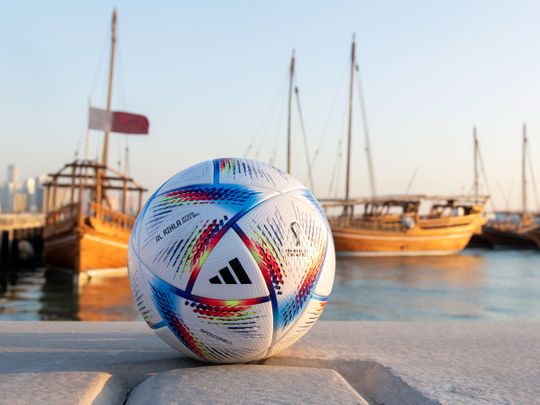 Qatar World cup Adidas Al Rihla Match ball wallpaper