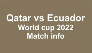 Qatar VS Ecuador Live Stream, How to Watch Online, Team Lineup, Game Time