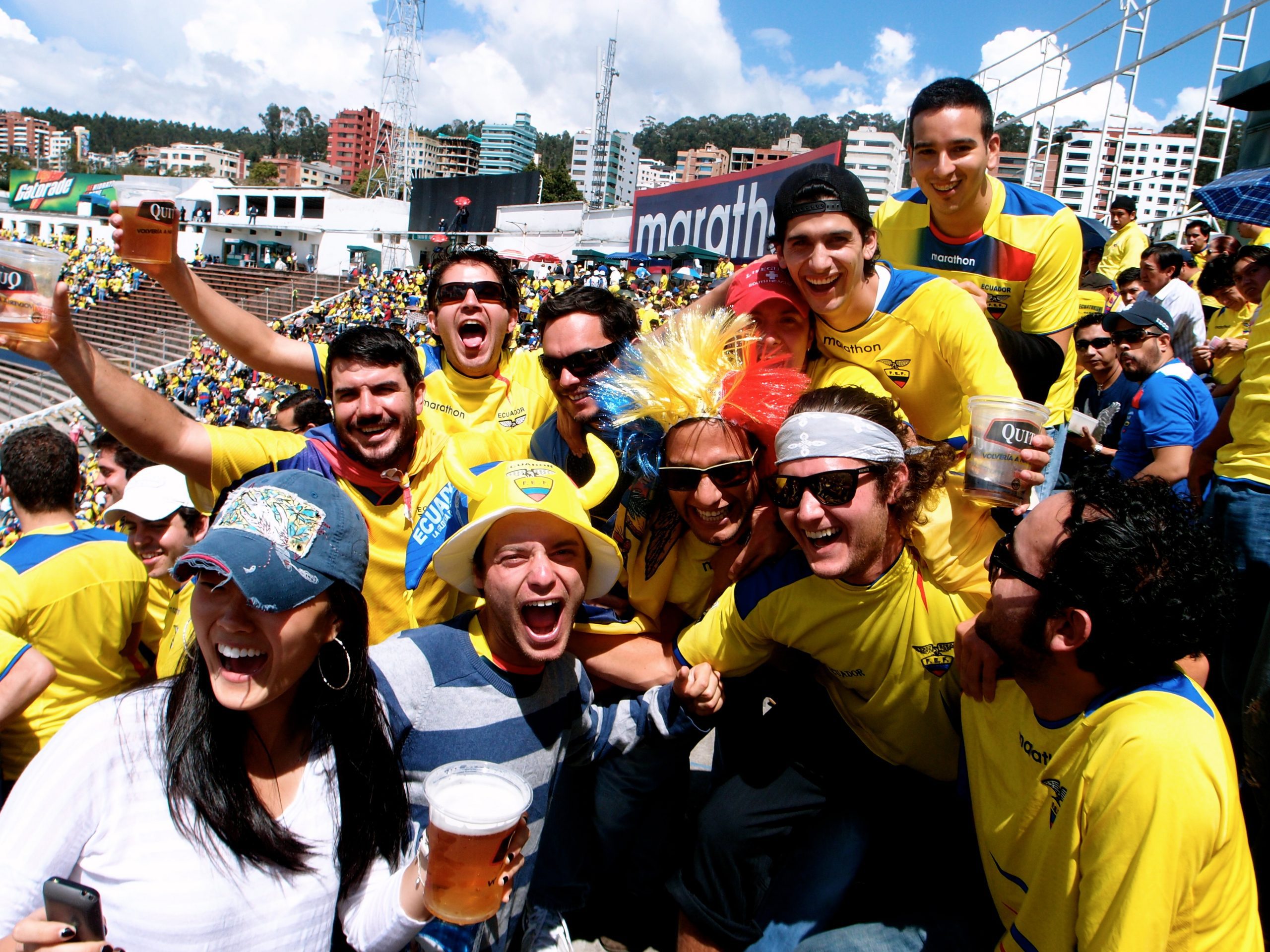 Ecuador team football fans