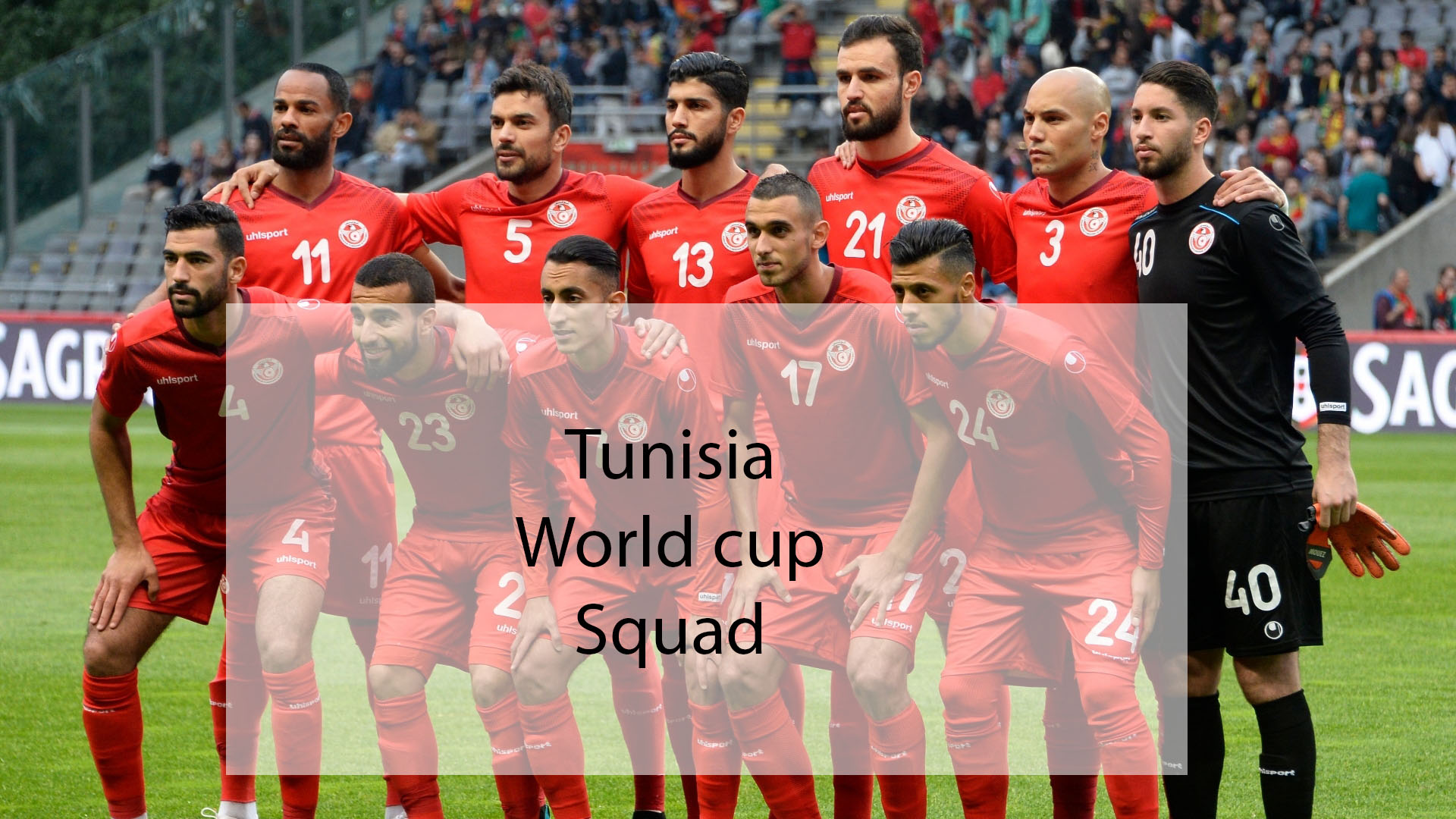 Tunisia Squad for Fifa world cup