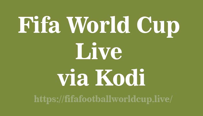 fifa world cup live on kodi