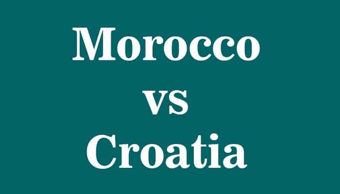 morocco vs croatia football game