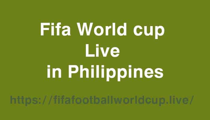 fifa world cup live in philippines
